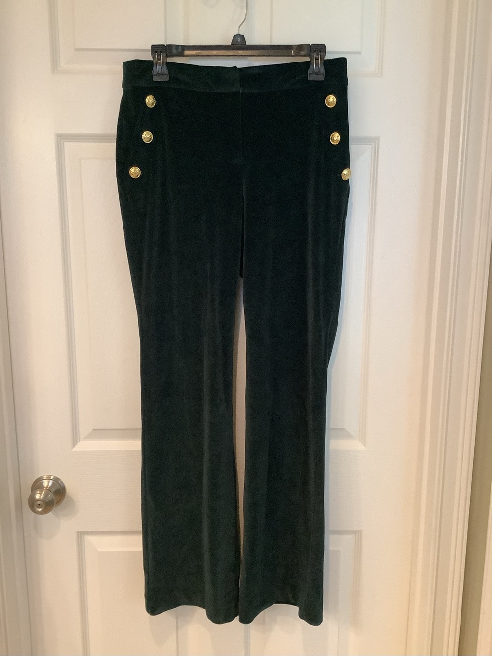Maison d'Amélie Emerald Velvet dress slacks